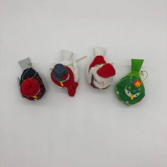 Target Wondershop Featherly Friends Fabric Bird Christmas Ornaments 2021 4 Birds - Picture 3 of 3
